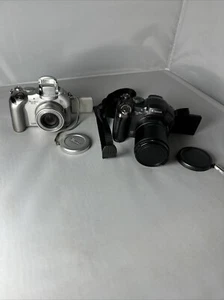 LOT of 2 Canon Powershot S1 3.2 MP & S3 IS 6.0 MP Digital Cameras- FOR PARTS - Picture 1 of 10