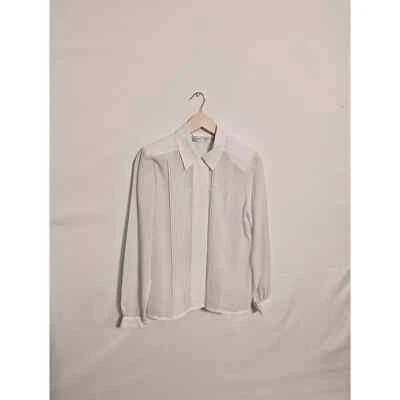 Christie & Jill Blusa Botones Blanca con Hombreras Mujer 6 (F4) Foto 1 de 4