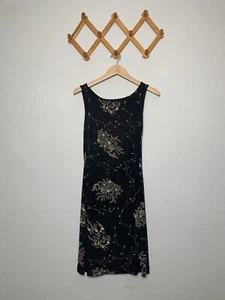 Vestido vintage para mujer años 90/Y2K BCBG negro estampado floral hasta la rodilla talla M - Imagen 1 de 9