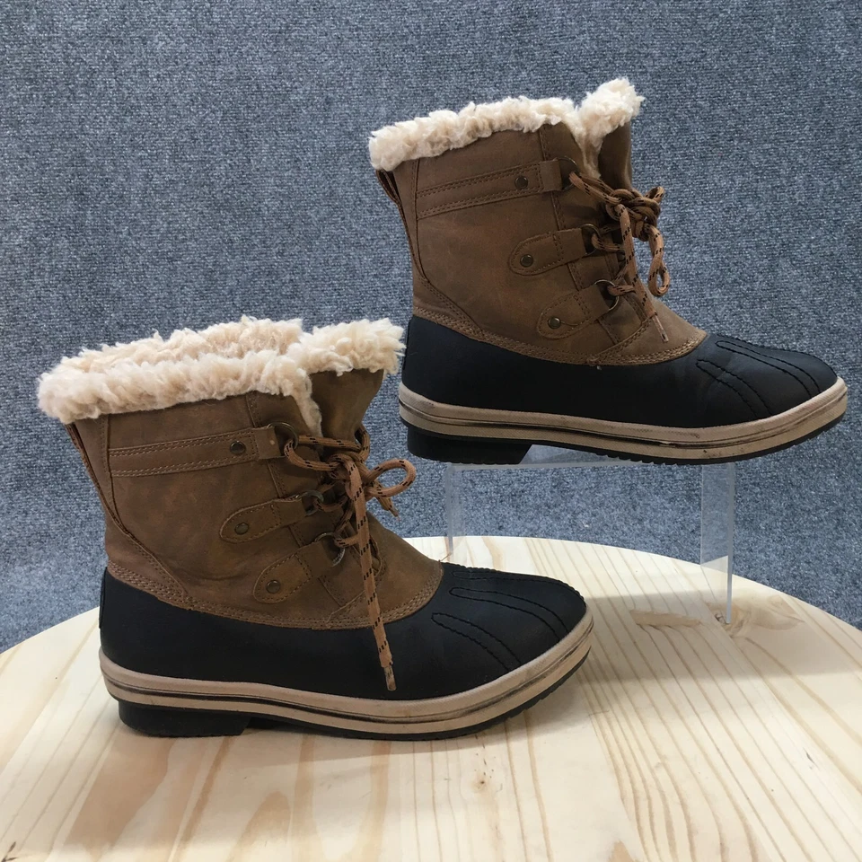 Pawz Botas Mujer 10 Gina Tobillo Invierno 36000W Marrón Negro Lana Resistente al Agua Foto 1 de 4