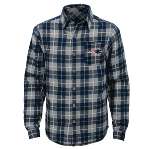 New England Patriots Sideline Plaid Shirt Boys Size L New $60 - Picture 1 of 1