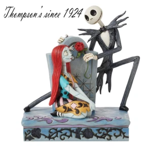 Jim Shore Jack and Sally Gravestone Disney Traditions 6016594 Nuevo en caja - Imagen 1 de 5