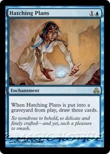 HATCHING PLANS Guildpact MTG Blue Enchantment RARE - Image 1 of 1