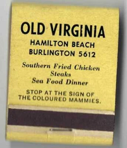 HISTORICALLY IMPORTANT ANTIQUE ADVERTISING MATCHBOOK / ADVERTISEMENT / PRIMITIVE - Picture 1 of 3