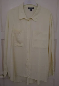YELLOW LONG SLEEVE UTILITY SHIRT by PRIMARK SIZE 16 - Picture 1 of 8