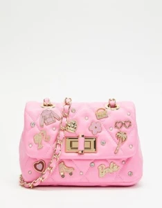 Barbie Umhängetasche rosa mit Barbie Charms Aldo & LED Schlüsselanhänger Limited Edition - Bild 1 von 15