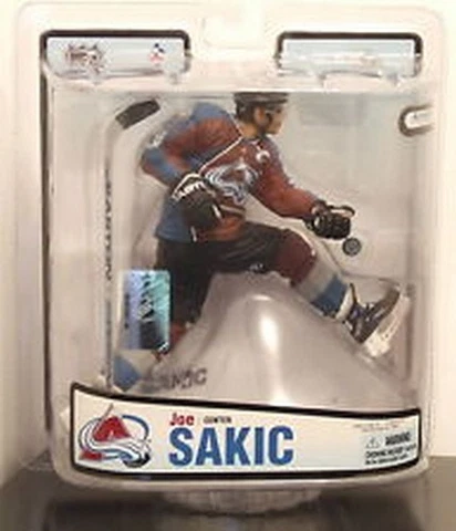 Joe Sakic Colorado Avalanches NHL McFarlane Variant Action Figure NIB NHL 18 Cover