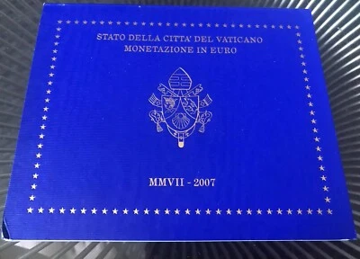 VATICAN 8 EURO COINS SET 2007 BENEDICT XVI IN OFFICIAL PRESENTATION FOLDER - Image 1 of 3