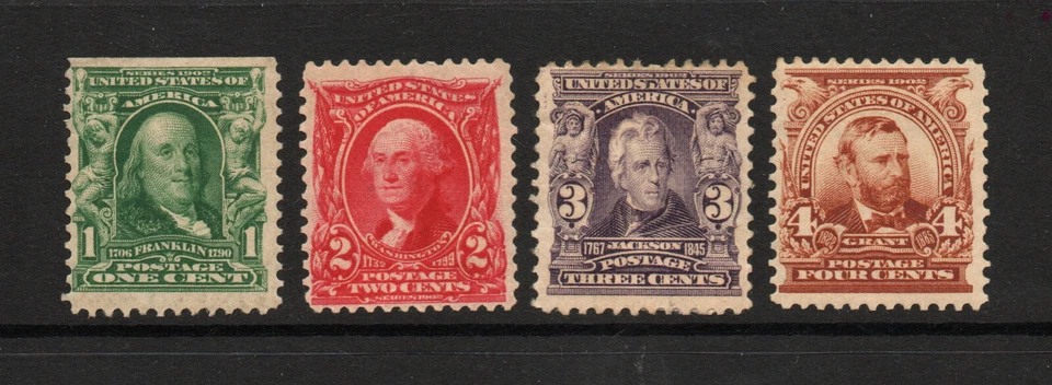 Sc# 300 & 303 MH (rem / 302 sm gum thin)        /        Lot 0822058 - Image 1 of 2