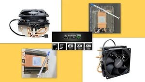 AMD Phenom II X6 Heatsink CPU Cooler Fan For 1035T 1045T 1055T 1065T 1075T NOCPU - Picture 1 of 7