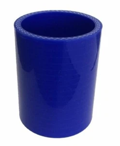 SILICONE BEND INTERCOOLER HOSE 4" STRAIGHT COUPLER - BLUE - Picture 1 of 1