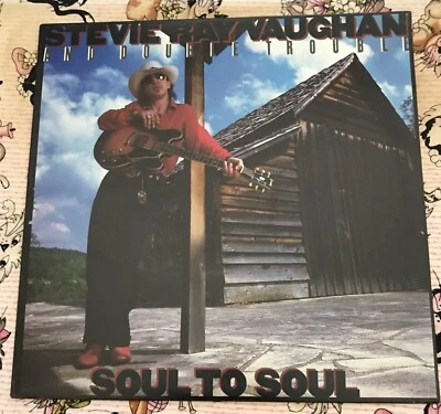 Stevie Ray Vaughan & Double Trouble – Soul To Soul Vinyl 1985 Epic NM/EX - Image 1 of 4