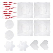14 Clear Plastic Fuse Bead Boards for Kids Crafts 5mm