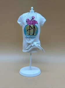 California Dream Barbie Fashion Shirt Los Angeles White Tee #4464 1987 - Picture 1 of 6
