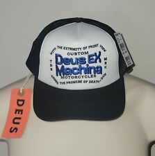 Deus Ex Machina NWT Extremity Trucker Cap - Black/ White Snap-back One Size