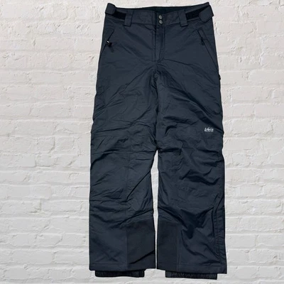 REI Snow Pants Black Waterproof Insulated Boys Youth Large 14-16 - Image 1 of 4