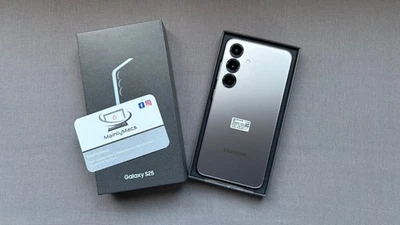 Samsung Galaxy S25 5G 512GB 12GB Silver Shad SM-S931B/DS - Unused - Warranty - Image 1 of 4