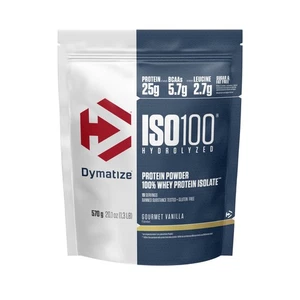 DYMATIZE Whey Protein Pulver Shake ISO 100 Hydrolyzed Gourmet Vanilla 570 g - Bild 1 von 6