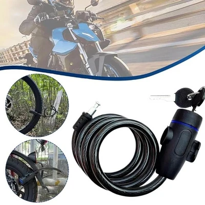 90cm Heavy Duty Motorcycle Bicycles Bike Chain Lock SKG65 w/ High Keys U3K9 - Image 1 of 4
