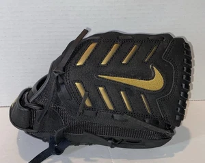 Nike Alpha Huarache Youth RHT Baseball Glove 11.5" Basket Web Black Gold - Picture 1 of 21