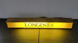 1960s Longines Watch Sign Lighted Advertising Countertop Wristwatch Vintage - Picture 1 of 9