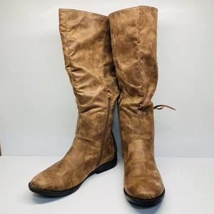 Rampage Women's Size 8.5 M 'RAM INCA' Brown/Tan Tall Boots Cognac  WR7796 - Picture 1 of 13