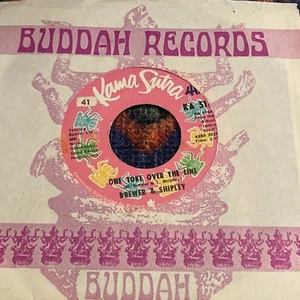 1970 Brewer And Shipley One Toke Over The Line Original w Sleeve 45 RPM - Imagen 1 de 4