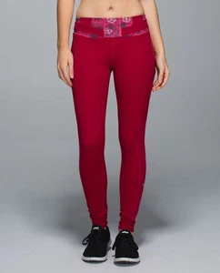 Lululemon Speed Tight II *Full-On Luxtreme (gebürstet) Floral Deepest Cranberry 10 - Bild 1 von 18