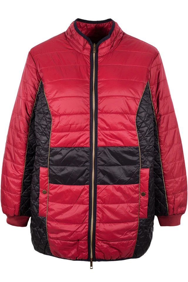 sheego Steppjacke Outdoorjacke Anorak Übergangsjacke Damen Rot Größe 48 50 52 56 - Bild 1 von 1