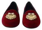 Dolce & Gabbana Red Velvet Devotion Heart Flats Shoes EU36.5 US6.5