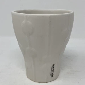 Jonathan Adler Happy Home White Modern Ceramic Vase 4.5” Tall Geometric Design - Picture 1 of 8