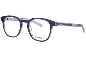 Morel Supernova-2 BB05 Eyeglasses Men's Blue Full Rim Rectangle Shape 50mm - Picture 1 of 5
