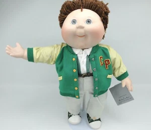 Cabbage Patch Kids Porcelain Doll Bobby Joe Football Player C4983 Vintage 1995 - Picture 1 of 13