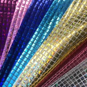 Tela de lentejuelas cuadradas holograma para decoración y artesanía 44" de ancho por yarda - Imagen 1 de 27