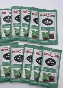 10 Pack Land O Lakes Mint & Chocolate Cocoa Mix Refreshing, Smooth & Indulgent - Picture 1 of 2