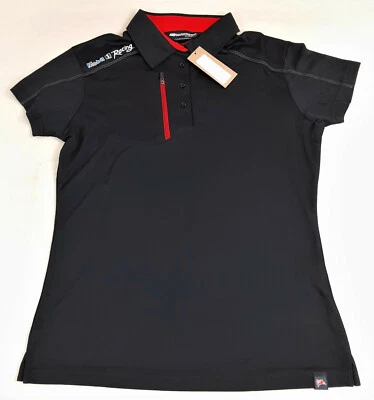 Mobil 1 Racing Boardroom Apparel Negro/Rojo Mujer Pentágono Polo Foto 1 de 4