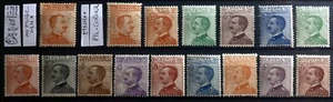 ITALY KINGDOM 1908 - 1927 BC III MICHETTI COMPLETE NEW - 16 STAMPS NEW**/* - Picture 1 of 1