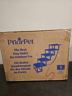 Dog ramps for Small & Big Dogs PRIORPET - Glow in The Dark 5 Steps - Aluminum - Image 1 of 4