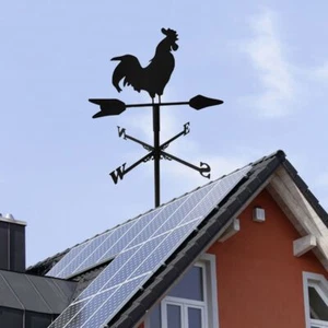 Indicador de dirección del viento para el hogar 20,5" veleta en forma de gallo patio patio, G - Imagen 1 de 12