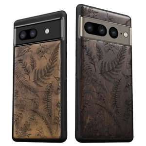 Holz Handyhülle für Google Pixel 8 Pro 7a 7 Pro 6 Pro 6a 6 7 8 Cover Floral - Bild 1 von 12