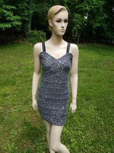 16 Small NWT Elisa B Sequin Mesh Tween Junior Womens Sequin Dress Cocktail Party - Picture 1 of 2