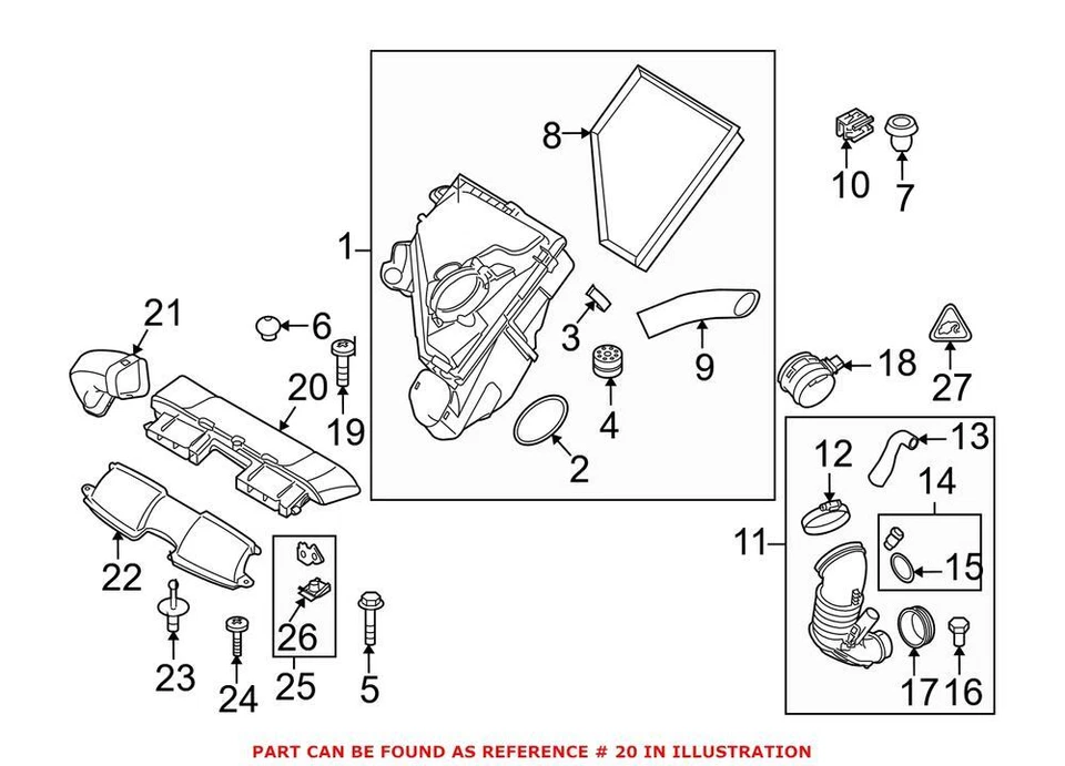 Genuine OEM Engine Air Intake Hose For BMW 335d 2009-2011 - Image 1 of 1