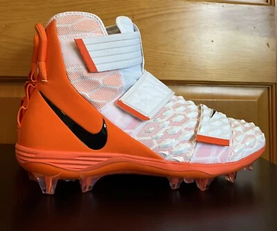 Nike Force Savage Elite TD 2 P Football Cleats BV3962-101 White Orange Size 15 - Image 1 of 4