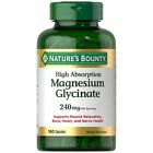 Nature's Bounty Magnesium Glycinate 240 mg, 180 Capsules