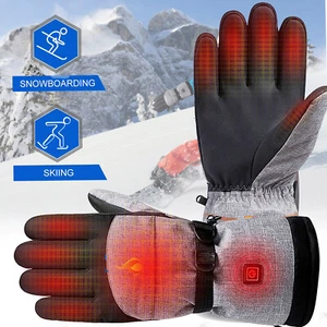 Electric Heated Gloves Battery Powered Winter Hand Warm 3 Adjustable Temp V5J1 - Picture 1 of 11