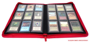 Docsmagic.de Pro-Player 9-Pocket Zip-Album Red - 360 Card Binder - MTG - PKM - Y - Picture 1 of 9
