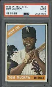 1966 OPC O-Pee-Chee #141 Tom McCraw PSA 9 - Foto 1 di 2