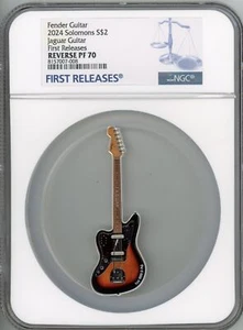 2024 PAMP 1oz Proof Fender Jaguar Silver Coin NGC 70 FR - Picture 1 of 3