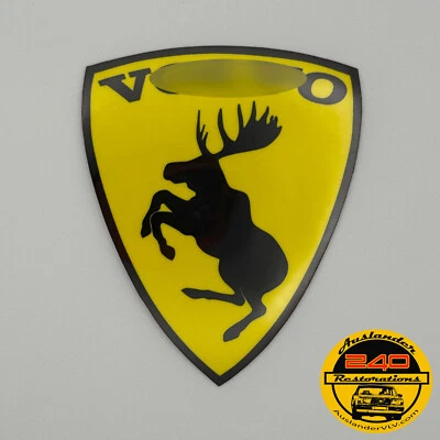 "Calcomanía de vinilo VOLVO 3"" MAGNÉTICA 🧲 GENUINA descontinuada tradicional alce rampante" Foto 1 de 4