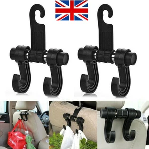 Car Headrest Seat Double Hook Holder Hanger Bag Organizer Vehicle Coat Hanger` - Picture 1 of 11